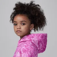 Nike Jordan Brooklyn Essentials Little детские 2-Piece Floral Printed Pullover набор Pink