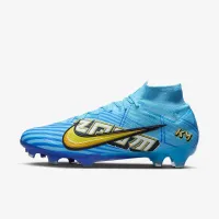 Nike Zoom Mercurial Superfly 9 Elite KM FG Firm-Ground High-Top футбольні бутси блакитний