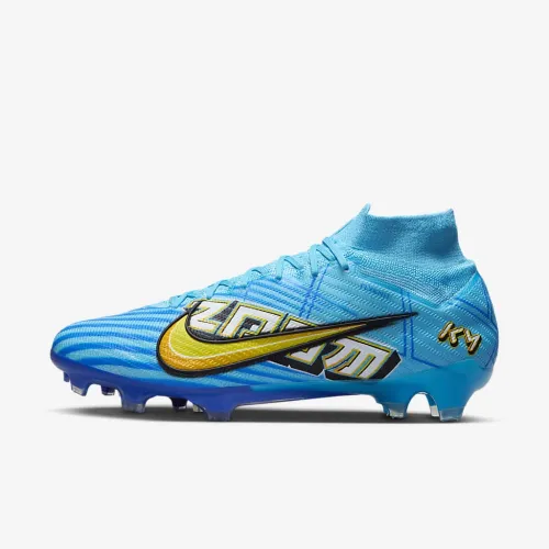 Nike Zoom Mercurial Superfly 9 Elite KM FG Firm-Ground High-Top футбольні бутси блакитний