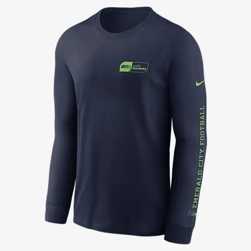 Seattle Seahawks All Out чоловічі Nike NFL Long-Sleeve футболка блакитний