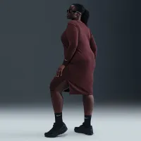 Nike Sportswear Chill Knit жіноча Tight Long-Sleeve Midi Mini-Rib Костюм (великі розміри) колір червоний