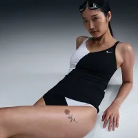 Nike Swim женская V-Neck Tankini цвет черный