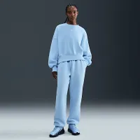 Nike Sportswear Phoenix Fleece женская Over-оверсайз Crew-Neck свитшот синий