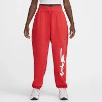 Nike Sportswear Breaking женская Mid-Rise оверсайз French Terry Pants цвет красный