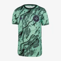 Racing Louisville FC 2025 Big детские Nike NWSL Short-Sleeve Pre-Match Top цвет зеленый