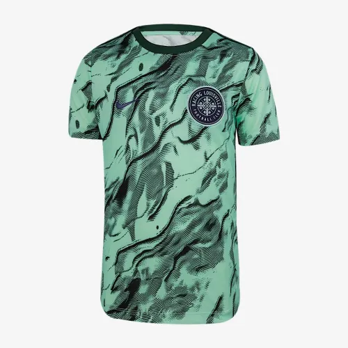 Racing Louisville FC 2025 Big дитячі Nike NWSL Short-Sleeve Pre-Match Top колір зелений