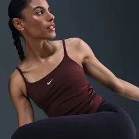 Nike One жіноча Dri-FIT Tank Top колір червоний