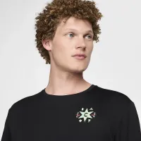 Nike Miler чоловічі Dri-FIT UV Long-Sleeve Running Top колір чорний