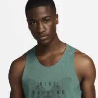 Nike Rise 365 Running Division чоловічі Dri-FIT Running Tank Top колір зелений
