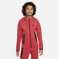 Nike Sportswear Tech Fleece Big дитячі (для хлопчиків) Full-Zip Толстовка з капюшоном колір червоний