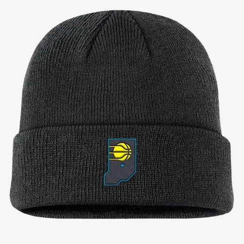 Nike Indiana Pacers Terra City Edition Nika NBA Beanie цвет черный