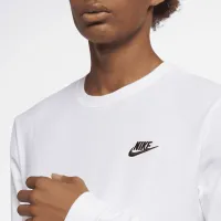Nike Sportswear Club мужские Long-Sleeve футболка цвет белый