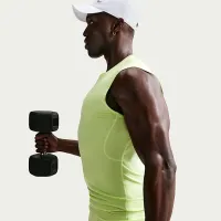 Nike Pro мужские Dri-FIT Tight Sleeveless Fitness Top цвет зеленый