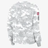 Cleveland цвет коричневыйs Salute to Service Edge Lockup женская Nike Dri-FIT NFL Long-Sleeve футболка цвет белый