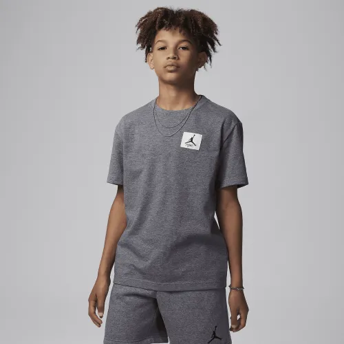 Nike Jordan Flight Essentials Big дитячі Patch футболка колір сірий