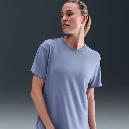Nike One Relaxed жіноча Dri-FIT Short-Sleeve Top блакитний