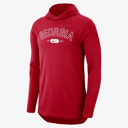 Georgia мужские Nike Dri-FIT College Hooded футболка цвет красный