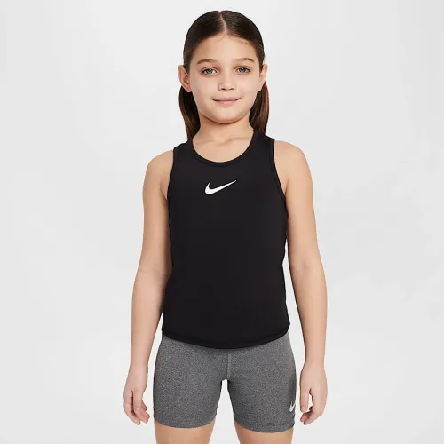 Nike Dri-FIT Pro Little дитячі Tank Top колір чорний