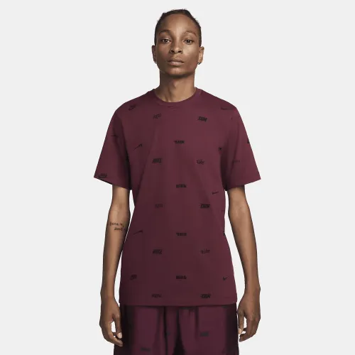 Nike Club мужские Allover Print футболка цвет красный