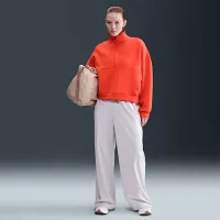 Nike 24.7 ImpossiblySoft жіноча Dri-FIT оверсайз 1/2-Zip Top колір червоний