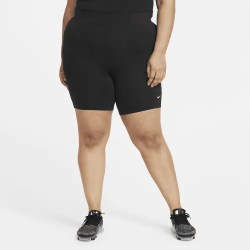 Nike Sportswear Essential женская Mid-Rise Bike шорты (большие размеры) цвет черный