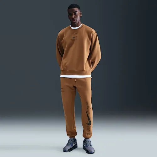 Nike Sportswear Club мужские Cuffed Fleece Pants цвет коричневый
