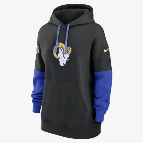 Los Angeles Rams Sideline Essential жіноча Nike NFL Pullover Толстовка з капюшоном колір чорний
