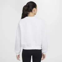 Nike Sportswear Club Fleece Girls' Boxy Crew-Neck свитшот цвет коричневый