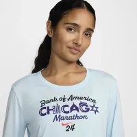Nike One жіноча Dri-FIT Long-Sleeve Running Top блакитний