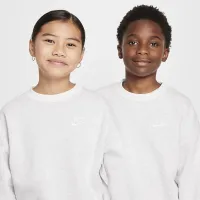 Nike Sportswear Club Fleece Big детские оверсайз свитшот цвет коричневый