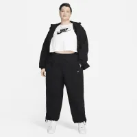 Nike Sportswear Everything Wovens женская Mid-Rise Open-Hem Pants (большие размеры) цвет черный
