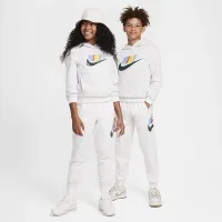 Nike Club Fleece Big дитячі Joggers колір коричневий