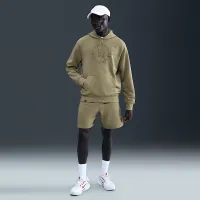 NikeCourt Heritage мужские Dri-FIT French Terry Tennis Pullover Толстовка с капюшоном цвет коричневый