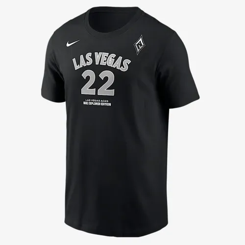 A'ja Wilson Las Vegas Aces мужские Nike WNBA футболка цвет черный
