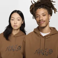Nike SB Fleece Pullover Skate Толстовка з капюшоном колір коричневий