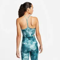 Nike Dri-FIT One женская Cropped Printed Tank Top синий