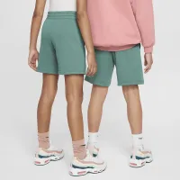 Nike Sportswear Club Fleece Big детские French Terry шорты цвет зеленый