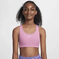 Nike Swoosh EasyOn Big детские (Girls') Sports Bra Pink