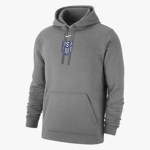 Nike Club Fleece мужские Soccer Pullover Толстовка с капюшоном цвет серый