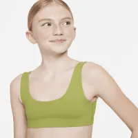 Nike Alate All U Big детские (Girls') Sports Bra цвет зеленый