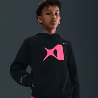 Nike A'ja Wilson Club Fleece Big дитячі Толстовка з капюшоном колір чорний
