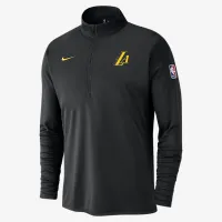 Los Angeles Lakers City Edition чоловічі Nike Dri-FIT NBA 1/2-Zip Long-Sleeve Top колір чорний