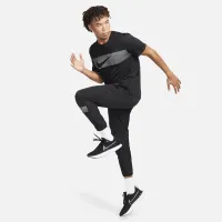 Nike Miler Flash чоловічі Dri-FIT UV Short-Sleeve Running Top колір чорний