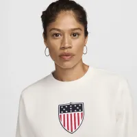 Team USA Phoenix Fleece женская Nike Crew-Neck свитшот цвет белый