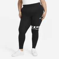 Nike Sportswear Leg-A-See женская С высокой Талией 7/8 лосины (большие размеры) цвет черный