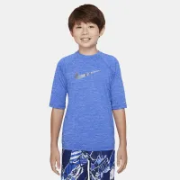 Nike Heather Big детские (для мальчиков) Half Sleeve Hydroguard синий