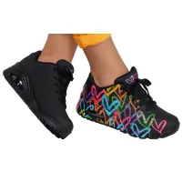 Кросівки Жіночі Skechers UNO HIGHLIGHT LOVE (177981-BKMT)