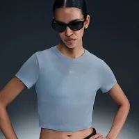 Nike Sportswear Chill Knit женская Cropped футболка синий