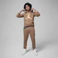 Nike Jordan MJ Flight MVP Big детские Fleece Pullover Толстовка с капюшоном цвет коричневый