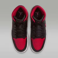 Nike Air Jordan 1 Mid чоловічі Кросівки колір чорний